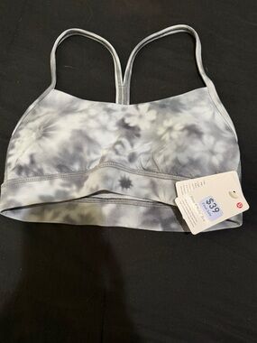 lululemon athletica Gray Tie-Dye Strappy Bralette size 4